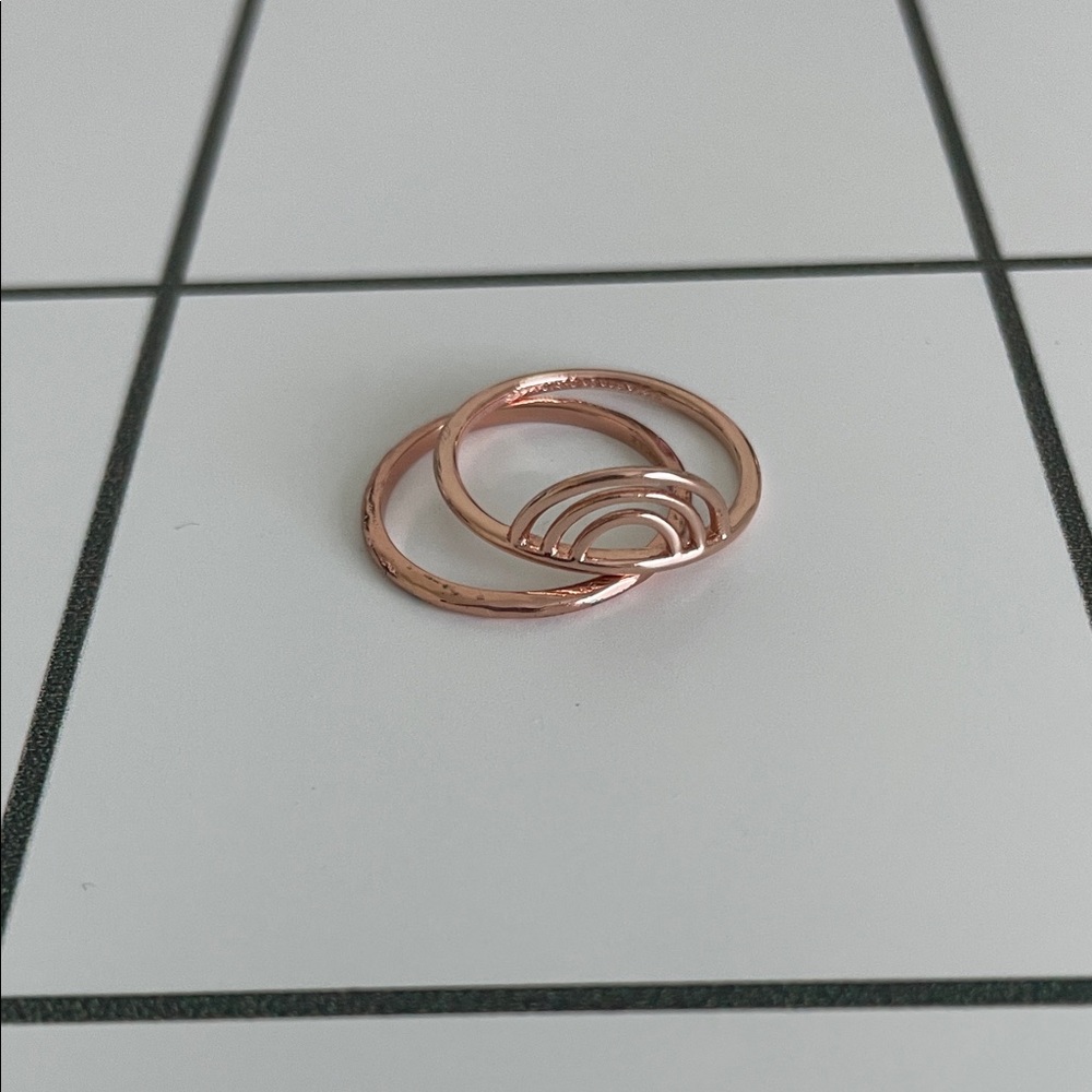 Pura Vida Rose Gold Arc Ring